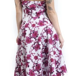 "Pink Floral Dress" Mittellanges Kleid Weiß/pink Von H&R London -Angebote Weib Zauber Store 232338wb emp