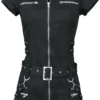 "Black Zip Dress" Kurzes Kleid Schwarz Von H&R London -Angebote Weib Zauber Store 236295a