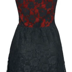 "Lady Jane" Mittellanges Kleid Schwarz/rot Von Gothicana By EMP -Angebote Weib Zauber Store 287007b emp