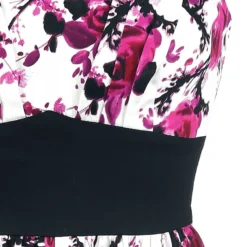 "Pink Floral Dress" Mittellanges Kleid Weiß/pink Von H&R London -Angebote Weib Zauber Store 314786d emp