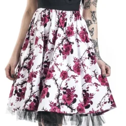 "Pink Floral Dress" Mittellanges Kleid Weiß/pink Von H&R London -Angebote Weib Zauber Store 314786wa emp