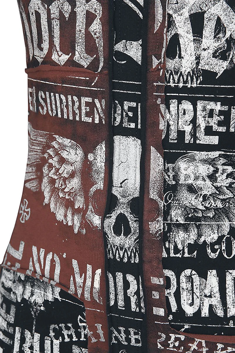 "Stay A Little Longer" Kurzes Kleid Braun Von Rock Rebel By EMP 5 "Stay A Little Longer" Kurzes Kleid Braun Von Rock Rebel By EMP – Bild 3