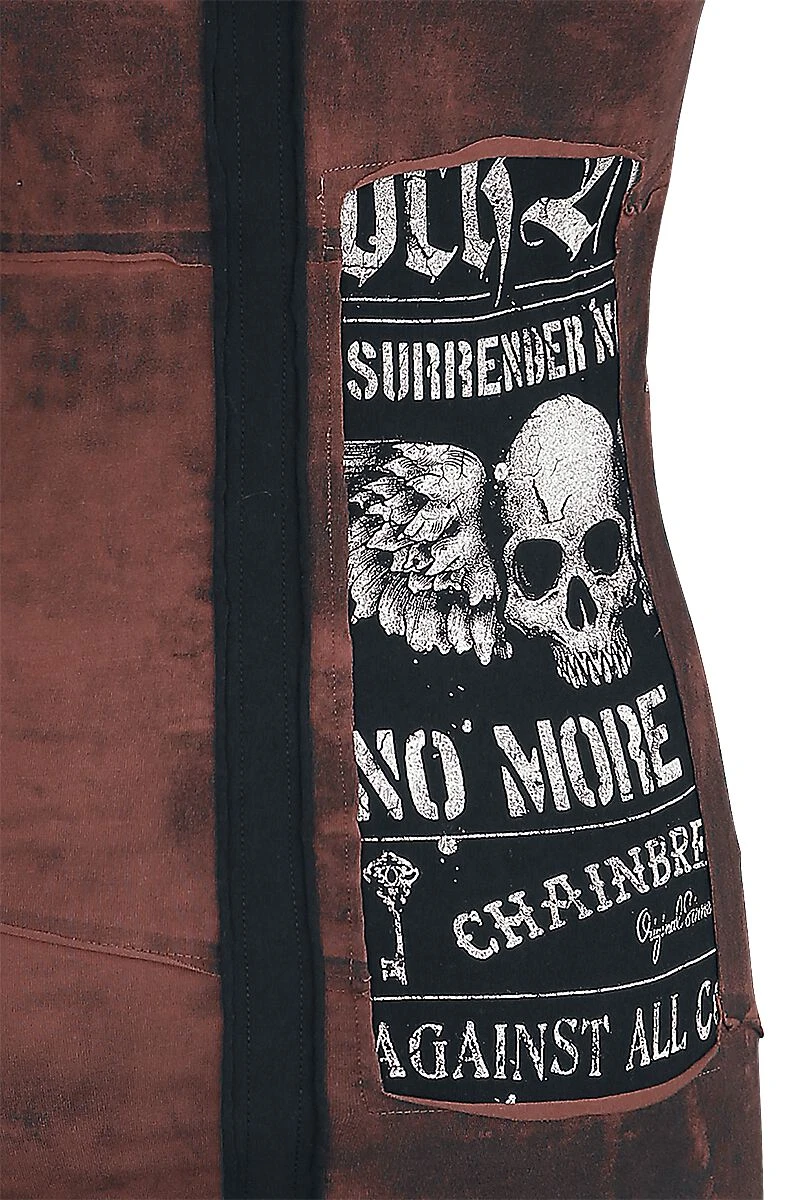 "Stay A Little Longer" Kurzes Kleid Braun Von Rock Rebel By EMP 6 "Stay A Little Longer" Kurzes Kleid Braun Von Rock Rebel By EMP – Bild 4