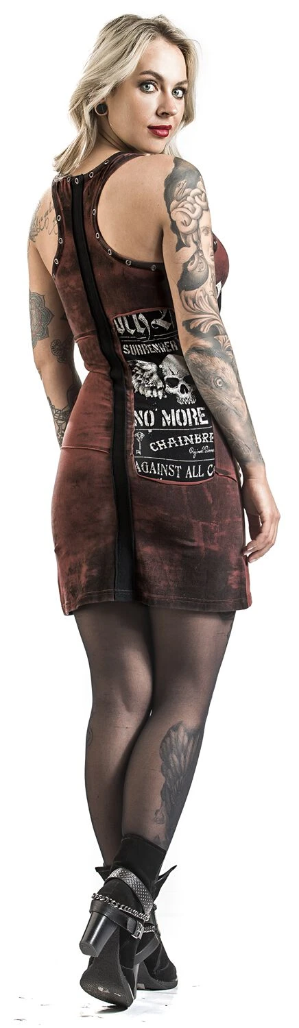 "Stay A Little Longer" Kurzes Kleid Braun Von Rock Rebel By EMP 8 "Stay A Little Longer" Kurzes Kleid Braun Von Rock Rebel By EMP – Bild 6