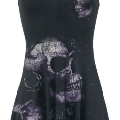 "Dead Flowers" Kurzes Kleid Schwarz Von Alchemy England