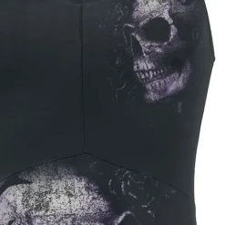 "Dead Flowers" Kurzes Kleid Schwarz Von Alchemy England -Angebote Weib Zauber Store 325630d emp