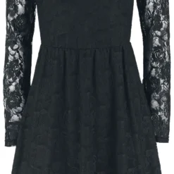 "Lace Dress" Kurzes Kleid Schwarz Von Gothicana By EMP