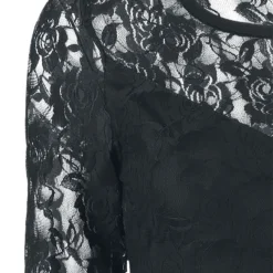 "Lace Dress" Kurzes Kleid Schwarz Von Gothicana By EMP -Angebote Weib Zauber Store 346061d