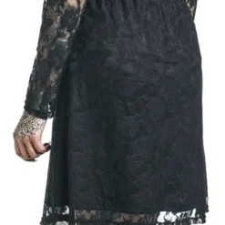"Lace Dress" Kurzes Kleid Schwarz Von Gothicana By EMP -Angebote Weib Zauber Store 346061wb