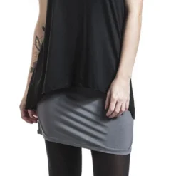 "Two In One Dress" Kurzes Kleid Schwarz/charcoal Von Black Premium By EMP -Angebote Weib Zauber Store 346063wa