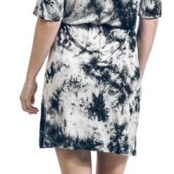 "Saga Tie Dye" Kurzes Kleid Grau Von Innocent -Angebote Weib Zauber Store 376758wb