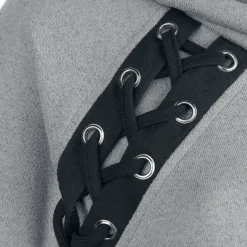 "Hazard Dress" Kurzes Kleid Grau Von Poizen Industries -Angebote Weib Zauber Store 383955d