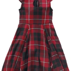 "Red Tartan Tea Kids Dress" Kleid Rot/schwarz Von H&R London