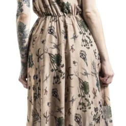 "Apothecary Master Sundress" Langes Kleid Beige Von Jawbreaker -Angebote Weib Zauber Store 391374wb