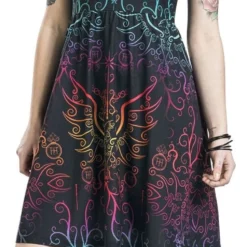 "Phönix" Mittellanges Kleid Multicolor Von Harry Potter -Angebote Weib Zauber Store 392644wa