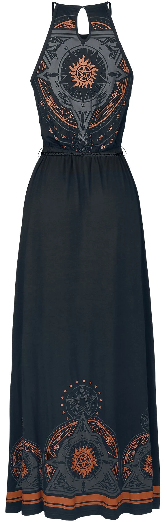 "Mandala" Langes Kleid Schwarz Von Supernatural 4 "Mandala" Langes Kleid Schwarz Von Supernatural – Bild 2