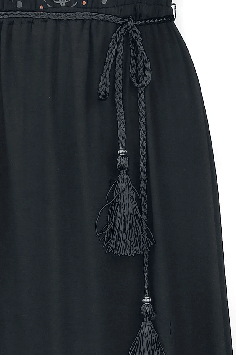 "Mandala" Langes Kleid Schwarz Von Supernatural 5 "Mandala" Langes Kleid Schwarz Von Supernatural – Bild 3