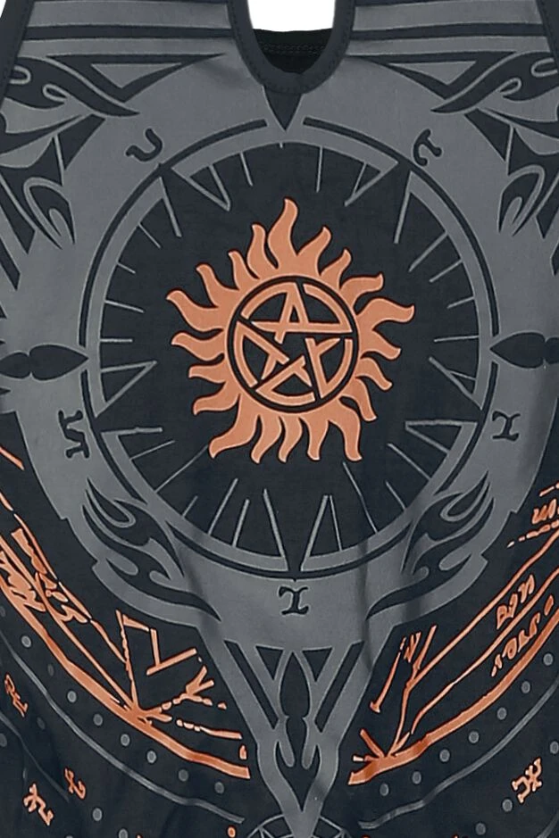 "Mandala" Langes Kleid Schwarz Von Supernatural 6 "Mandala" Langes Kleid Schwarz Von Supernatural – Bild 4