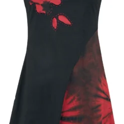 "Maya Dress" Mittellanges Kleid Schwarz/rot Von Innocent
