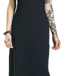"Mila Dress" Langes Kleid Schwarz Von Innocent