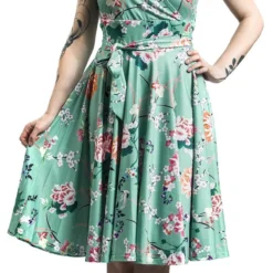 "Midori Dress" Kurzes Kleid Mint Von Hell Bunny -Angebote Weib Zauber Store 396984wa