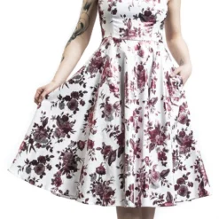 "Aphrodite Metallic Swing Dress" Mittellanges Kleid Weiß Von H&R London -Angebote Weib Zauber Store 398976wa