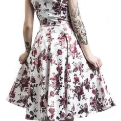 "Aphrodite Metallic Swing Dress" Mittellanges Kleid Weiß Von H&R London -Angebote Weib Zauber Store 398976wb