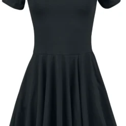 "Triana" Mittellanges Kleid Schwarz Von Outer Vision