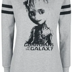 "Groot" Mittellanges Kleid Grau Meliert Von Guardians Of The Galaxy