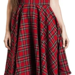 "Irvine Pinafore Dress" Mittellanges Kleid Rot Von Hell Bunny 12 "Irvine Pinafore Dress" Mittellanges Kleid Rot Von Hell Bunny -Angebote Weib Zauber Store 444098wa