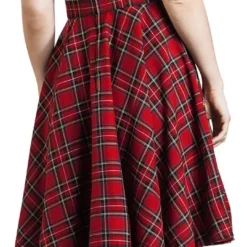 "Irvine Pinafore Dress" Mittellanges Kleid Rot Von Hell Bunny 13 "Irvine Pinafore Dress" Mittellanges Kleid Rot Von Hell Bunny -Angebote Weib Zauber Store 444098wb