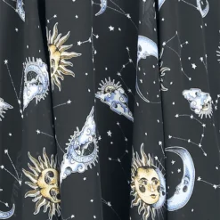 "Solaris Dress" Mittellanges Kleid Schwarz Von Hell Bunny -Angebote Weib Zauber Store 444118d