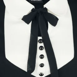 "In A Mood Tie Neck Dress" Kurzes Kleid Schwarz/weiß Von Jawbreaker -Angebote Weib Zauber Store 446010d