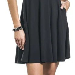 "In A Mood Tie Neck Dress" Kurzes Kleid Schwarz/weiß Von Jawbreaker -Angebote Weib Zauber Store 446010wa