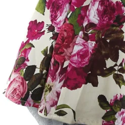 "Audrey 50's Cream Floral Swing Dress" Kleid Multicolor Von H&R London -Angebote Weib Zauber Store 450711d2