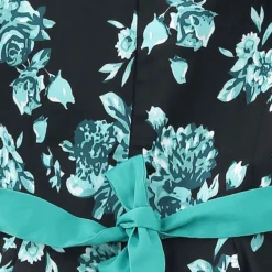 "Black Rosaceae Swing Dress" Kleid Schwarz/türkis Von H&R London -Angebote Weib Zauber Store 450719d