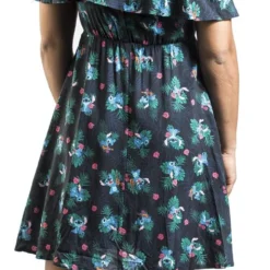 "Jungle" Kurzes Kleid Dunkelblau Von Lilo & Stitch -Angebote Weib Zauber Store 454809wb