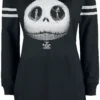 "Jack Skellington - Skull" Mittellanges Kleid Schwarz Von The Nightmare Before Christmas -Angebote Weib Zauber Store 459069a