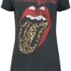 "Amplified Collection - Leopard Tongue" Kurzes Kleid Charcoal Von The Rolling Stones
