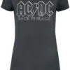 "Amplified Collection - Back In Black" Kurzes Kleid Charcoal Von AC/DC -Angebote Weib Zauber Store 465062a