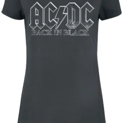 "Amplified Collection - Back In Black" Kurzes Kleid Charcoal Von AC/DC