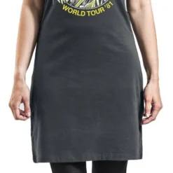 "Amplified Collection - Killer World Tour 81'" Kurzes Kleid Charcoal Von Iron Maiden -Angebote Weib Zauber Store 465071wa