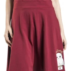 "Hedwig" Mittellanges Kleid Bordeaux Von Harry Potter -Angebote Weib Zauber Store 470473wa