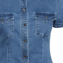 "NMJoy Dress" Kurzes Kleid Blau Von Noisy May -Angebote Weib Zauber Store 475871d