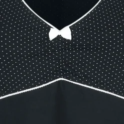 "Mini Dots Dress" Mittellanges Kleid Schwarz/weiß Von Pussy Deluxe -Angebote Weib Zauber Store 480457d