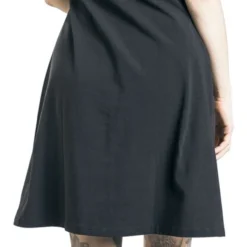 "Mini Dots Dress" Mittellanges Kleid Schwarz/weiß Von Pussy Deluxe -Angebote Weib Zauber Store 480457wb
