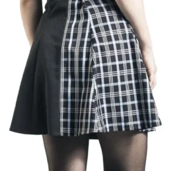 "Death Check Dress" Kurzes Kleid Schwarz/blau Von Banned Alternative -Angebote Weib Zauber Store 480615wb