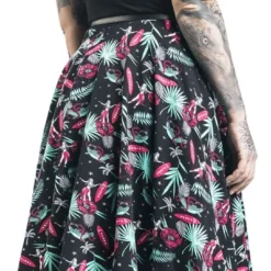 "Aloha Dress" Mittellanges Kleid Schwarz Von Pussy Deluxe -Angebote Weib Zauber Store 480621wb