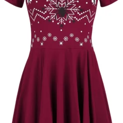 "Spider X-Mas" Kurzes Kleid Rot Von Outer Vision