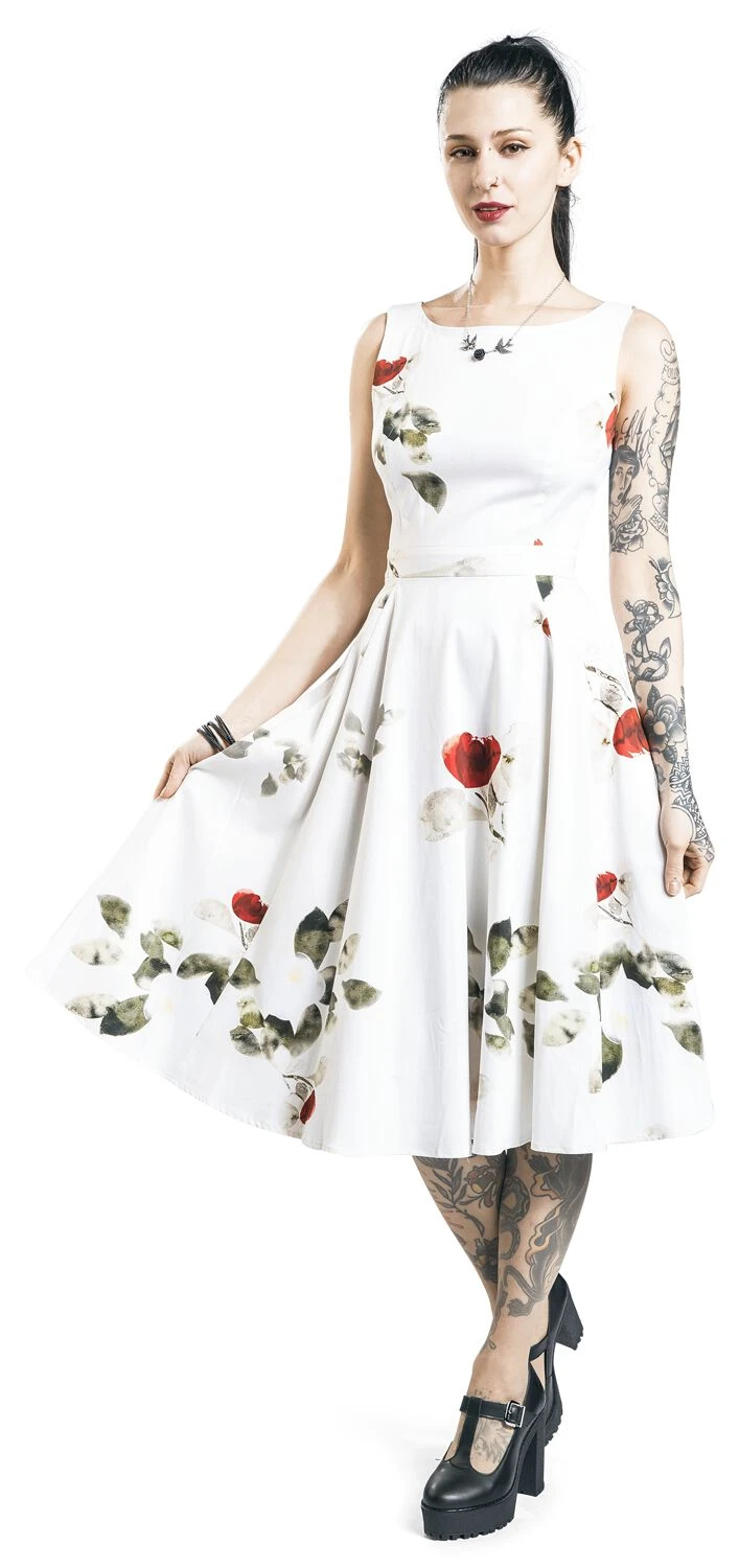 "Maeva Swing Dress" Mittellanges Kleid Multicolor Von H&R London 6 "Maeva Swing Dress" Mittellanges Kleid Multicolor Von H&R London – Bild 4